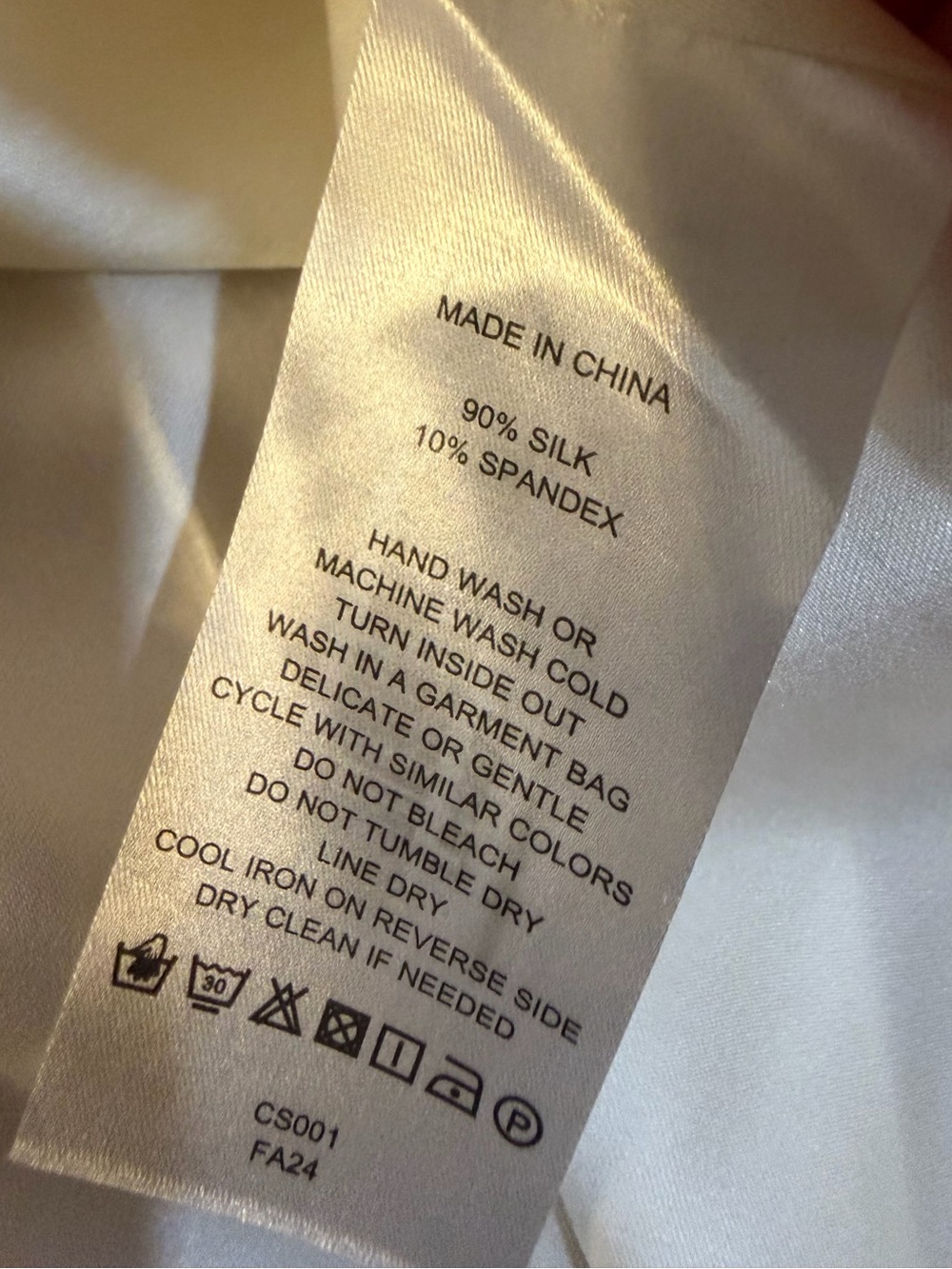 NWT Quince Mulberry Washable Silk Blouse In Ivory Size M - Picture 7 of 13